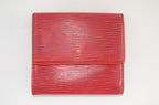 Louis Vuitton Elise Geldbörse Epi Leder Castillan Rot