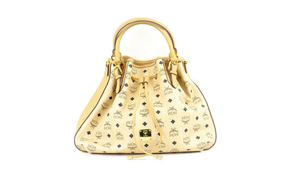 MCM Visetos Drawstring Shopper