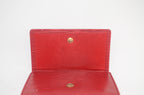 Louis Vuitton Elise Geldbörse Epi Leder Castillan Rot