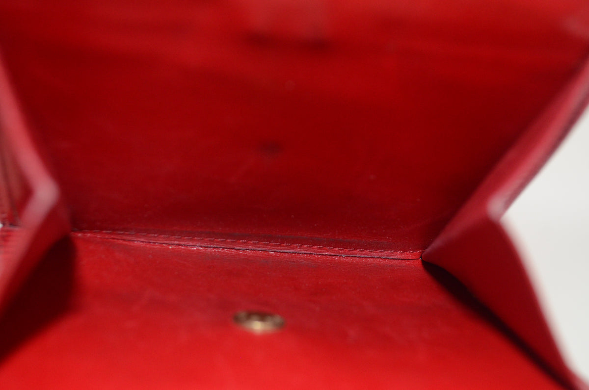 Louis Vuitton Elise Geldbörse Epi Leder Castillan Rot