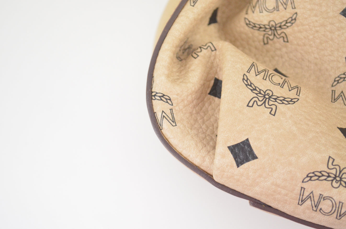 MCM Visetos Drawstring Shopper