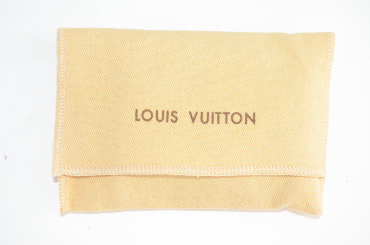 Louis Vuitton Manschettenknopf Halter Damier Ebene Canvas Braun