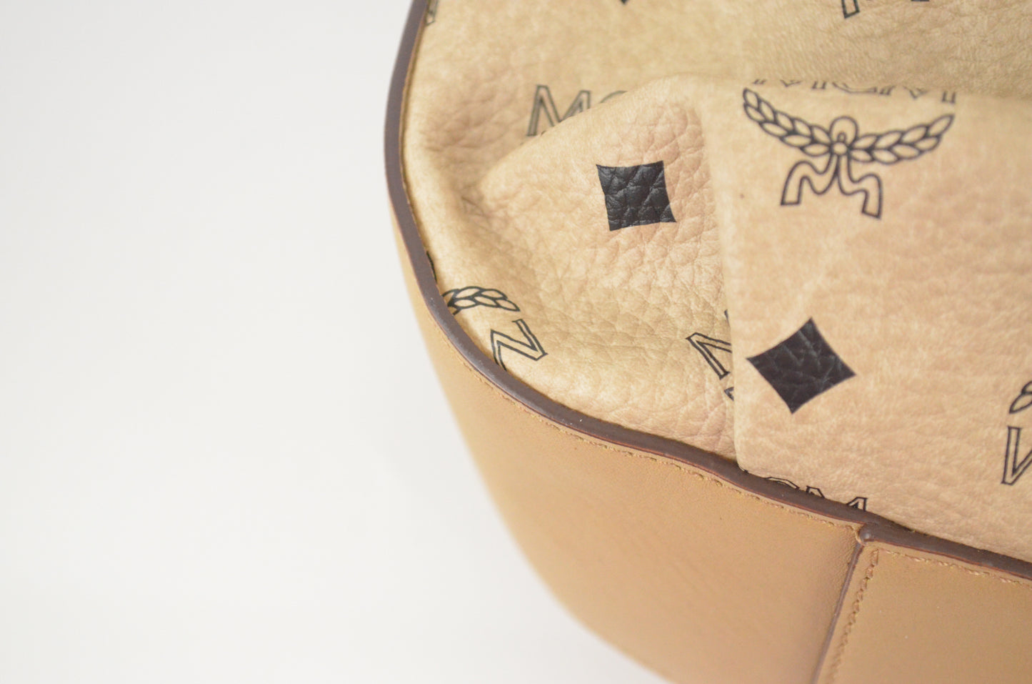 MCM Visetos Drawstring Shopper