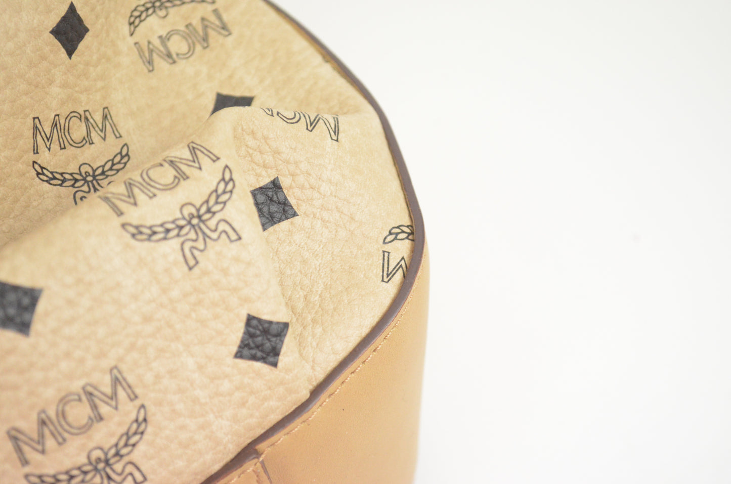 MCM Visetos Drawstring Shopper