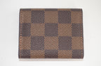 Louis Vuitton Manschettenknopf Halter Damier Ebene Canvas Braun