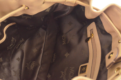 MCM Visetos Drawstring Shopper