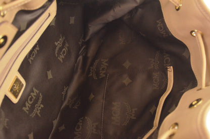 MCM Visetos Drawstring Shopper