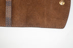 Louis Vuitton Manschettenknopf Halter Damier Ebene Canvas Braun