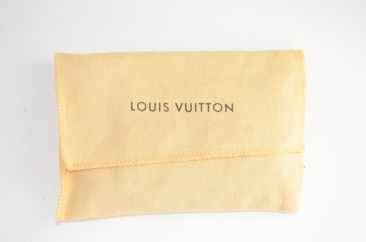 Louis Vuitton Manschettenknopf Halter Damier Ebene Canvas Braun