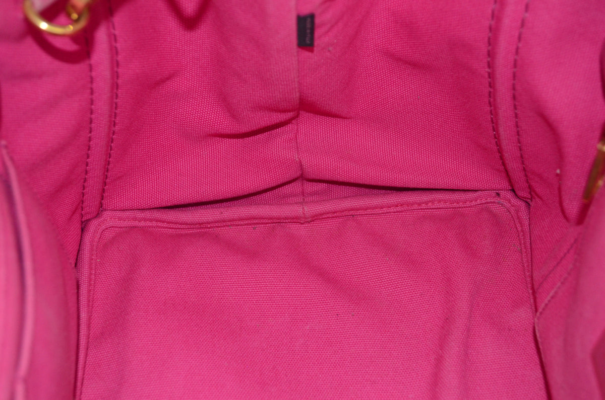Prada Canapa Tote Pink Canvas