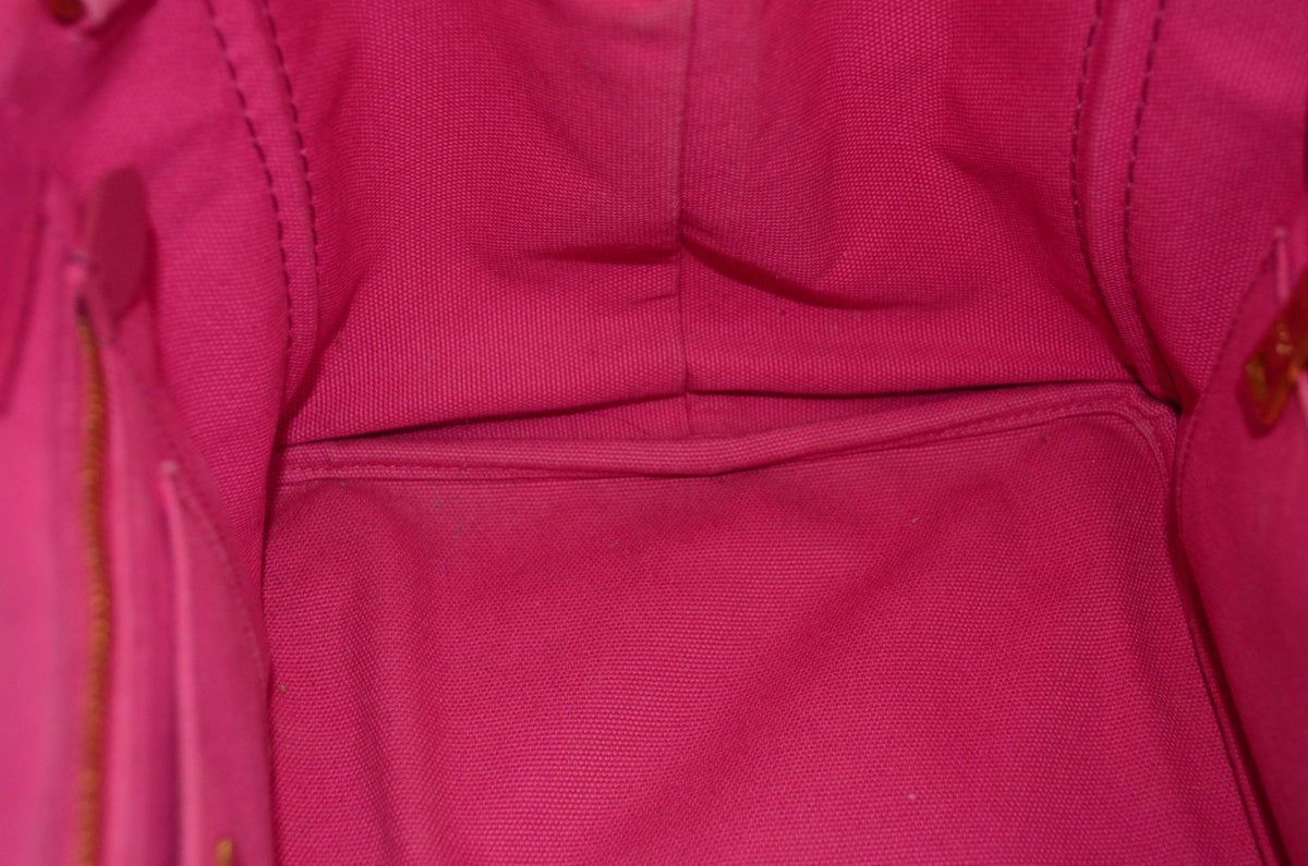 Prada Canapa Tote Pink Canvas