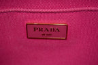Prada Canapa Tote Pink Canvas