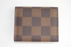 Louis Vuitton Manschettenknopf Halter Damier Ebene Canvas Braun