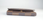 Louis Vuitton Manschettenknopf Halter Damier Ebene Canvas Braun