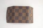 Louis Vuitton Manschettenknopf Halter Damier Ebene Canvas Braun