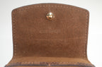 Louis Vuitton Manschettenknopf Halter Damier Ebene Canvas Braun