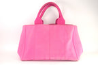 Prada Canapa Tote Pink Canvas
