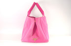 Prada Canapa Tote Pink Canvas