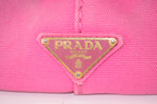 Prada Canapa Tote Pink Canvas