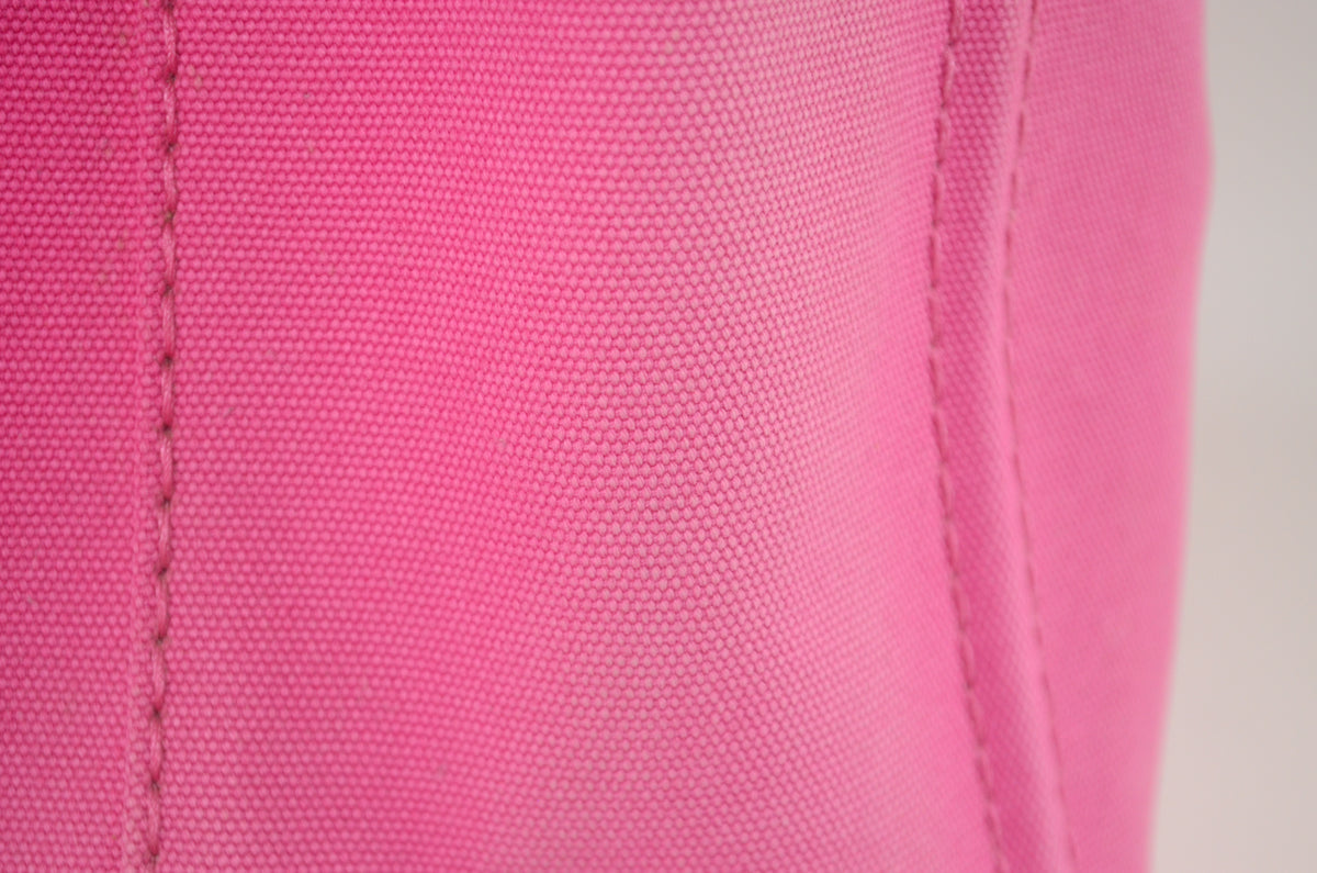 Prada Canapa Tote Pink Canvas