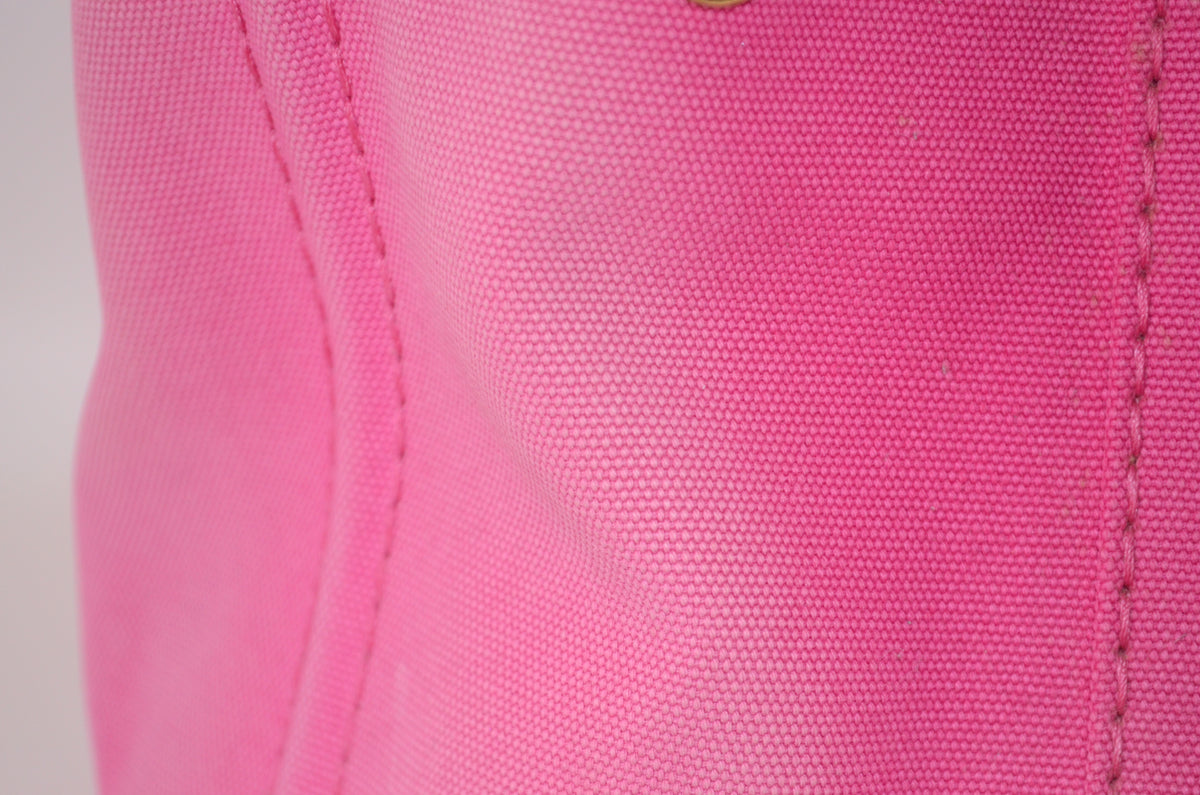 Prada Canapa Tote Pink Canvas