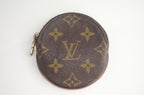 Louis Vuitton Porte-Monnaie Rond Monogram Canvas Braun