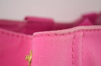 Prada Canapa Tote Pink Canvas