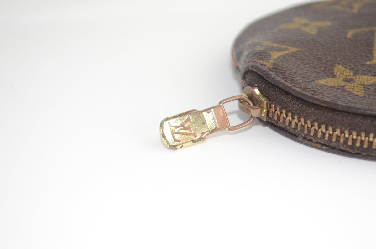 Louis Vuitton Porte-Monnaie Rond Monogram Canvas Braun