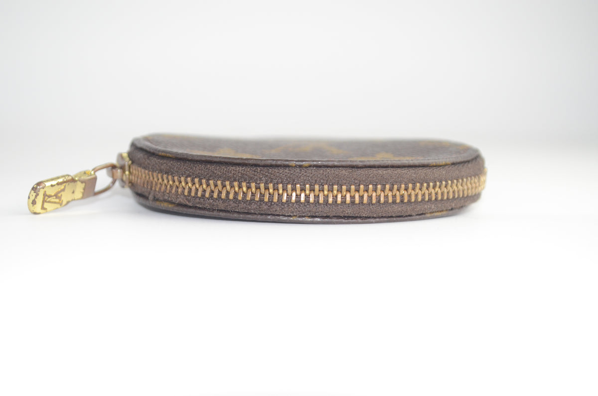 Louis Vuitton Porte-Monnaie Rond Monogram Canvas Braun