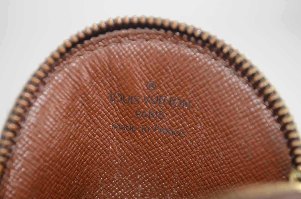 Louis Vuitton Porte-Monnaie Rond Monogram Canvas Braun