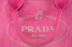 Prada Canapa Tote Pink Canvas