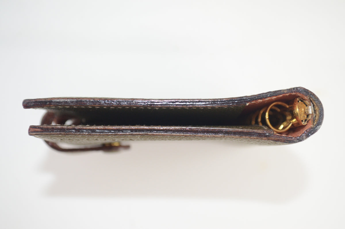 Gucci Agenda Organizer Leder Olivgrün