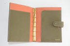 Gucci Agenda Organizer Leder Olivgrün