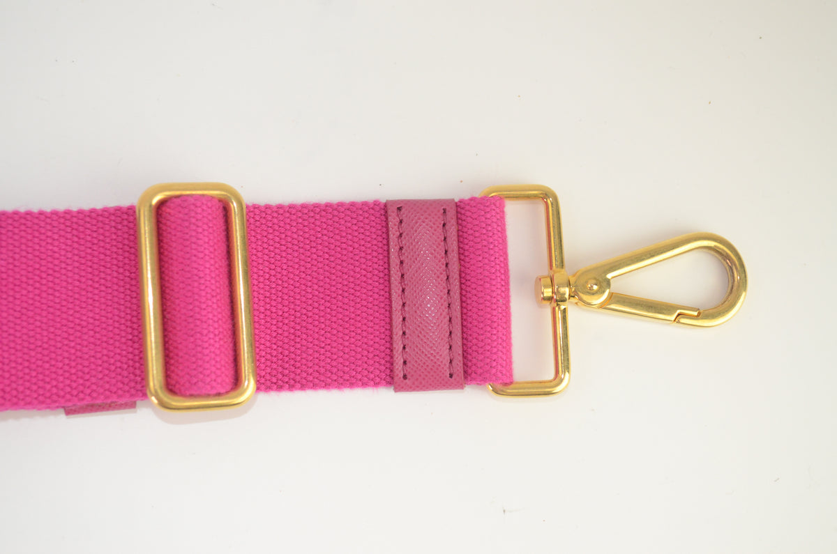 Prada Canapa Tote Pink Canvas
