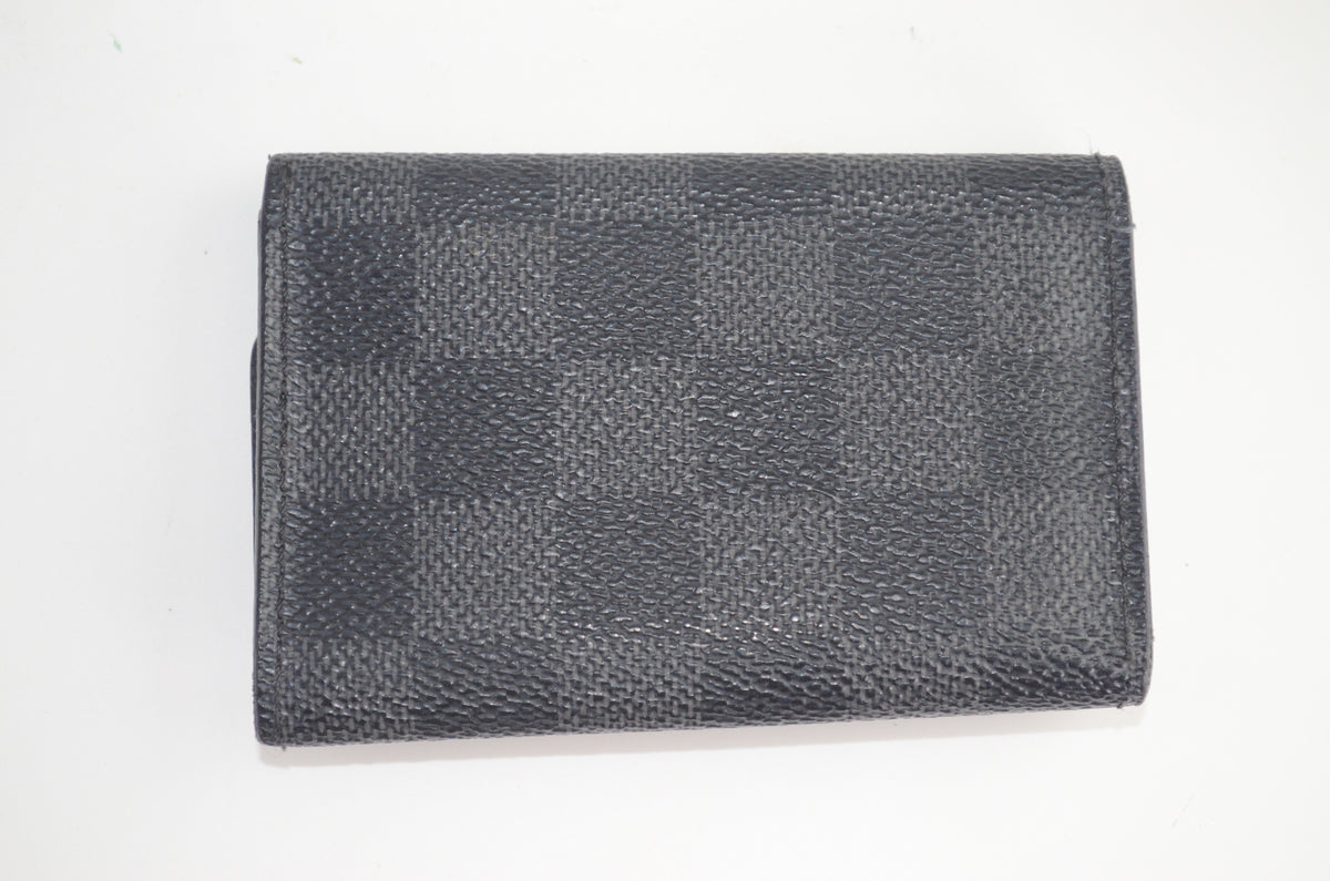 Louis Vuitton Multiclés 6 Damier Graphite Canvas Schwarz und Grau