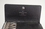 Louis Vuitton Multiclés 6 Damier Graphite Canvas Schwarz und Grau