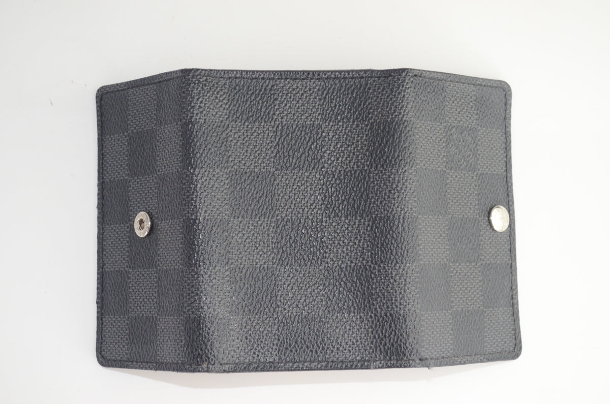 Louis Vuitton Multiclés 6 Damier Graphite Canvas Schwarz und Grau