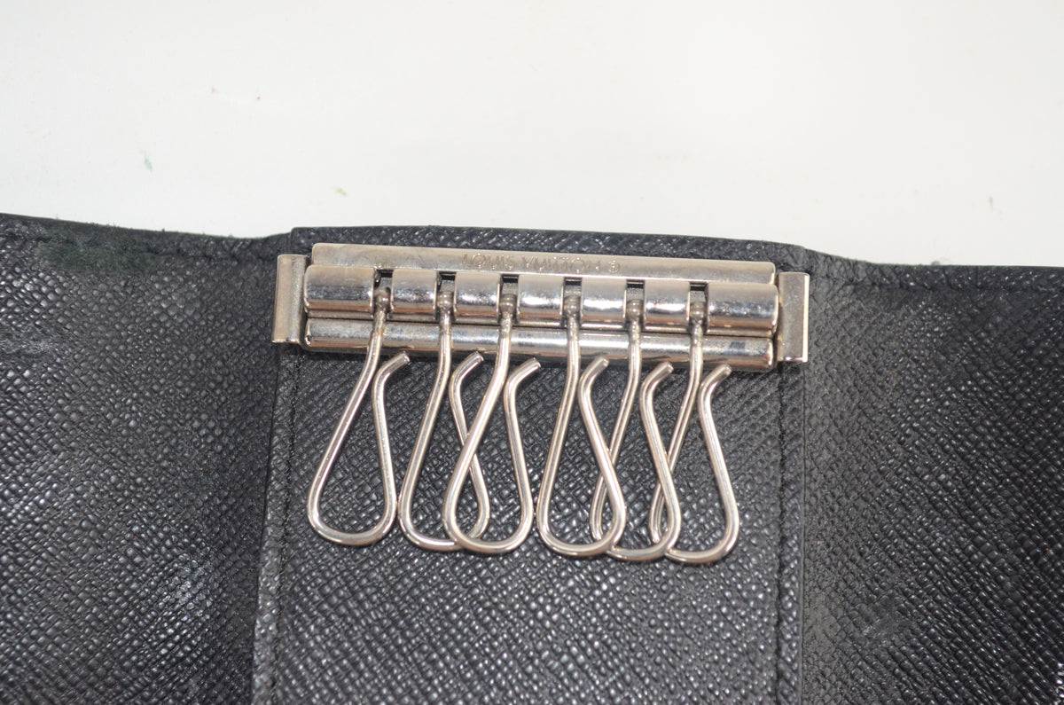 Louis Vuitton Multiclés 6 Damier Graphite Canvas Schwarz und Grau
