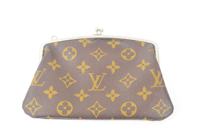 Louis Vuitton Kisslock Pouch Monogram Canvas