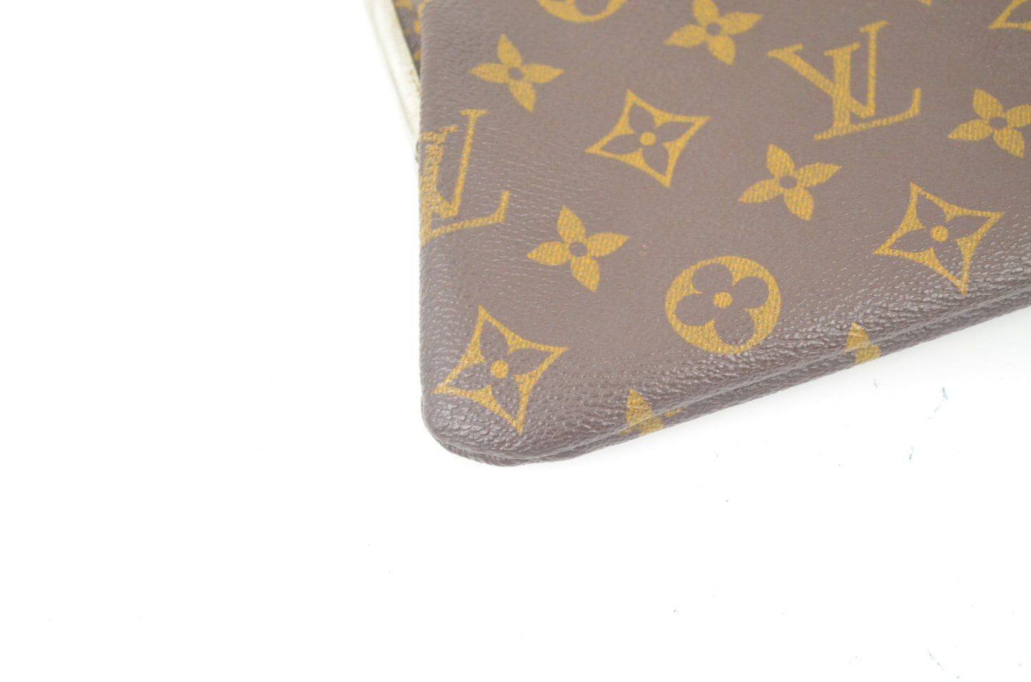 Louis Vuitton Kisslock Pouch Monogram Canvas