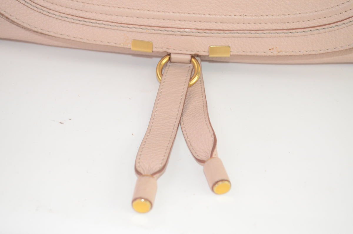Chloé Marcie Leder Handtasche Puderrosa