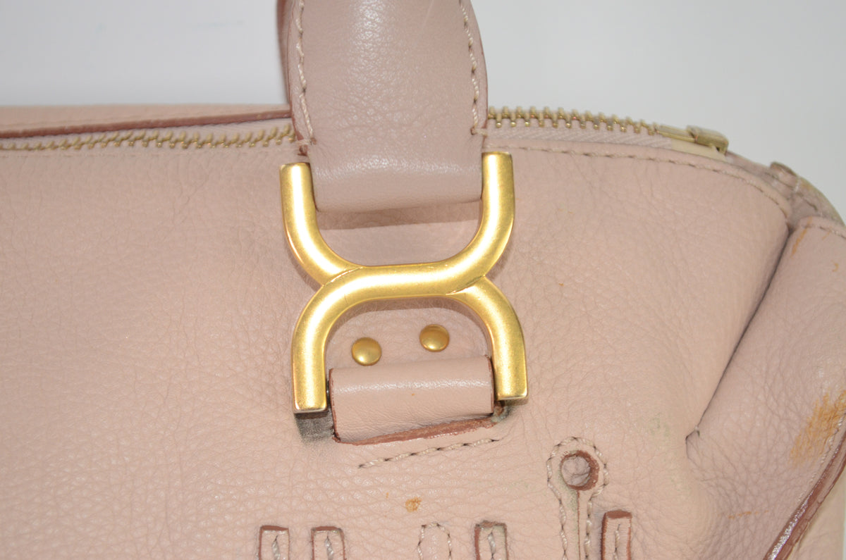 Chloé Marcie Leder Handtasche Puderrosa