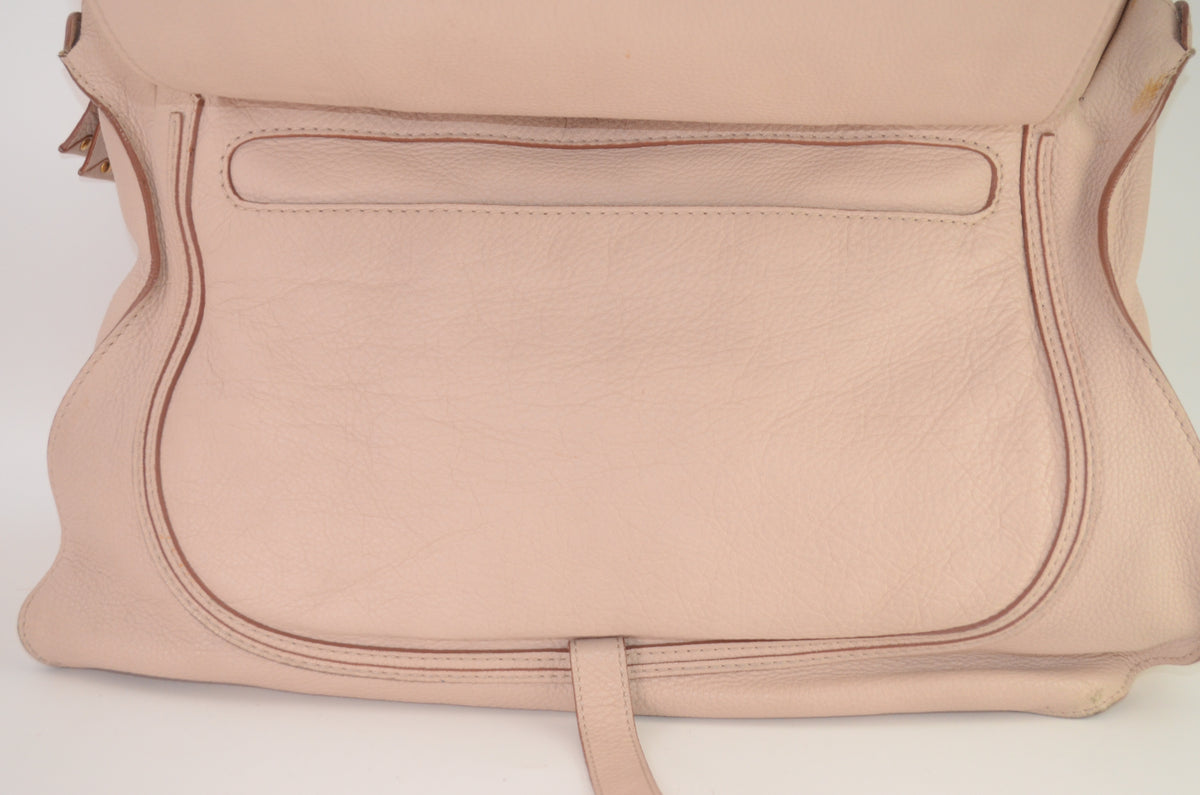 Chloé Marcie Leder Handtasche Puderrosa