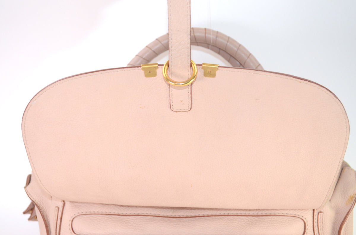 Chloé Marcie Leder Handtasche Puderrosa