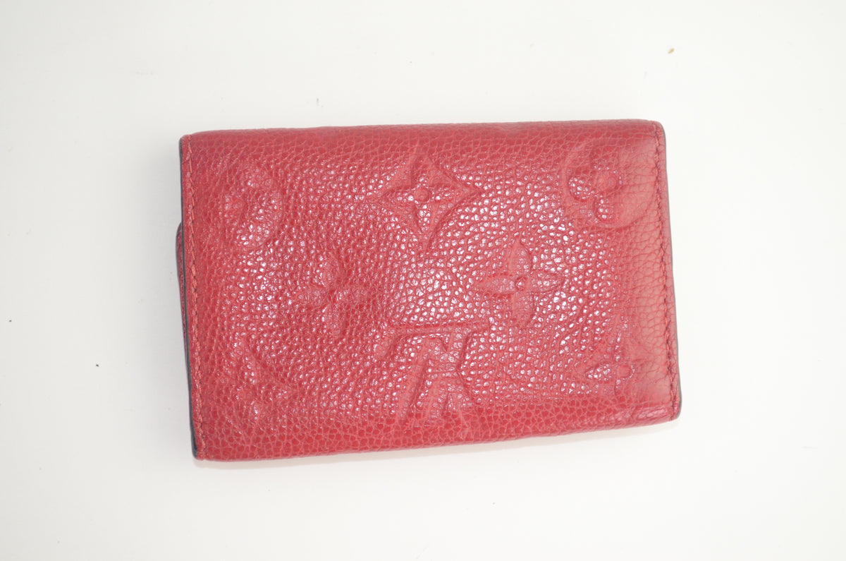 Louis Vuitton Multiclés 6 Schlüssel Etui Monogram Empreinte Rot