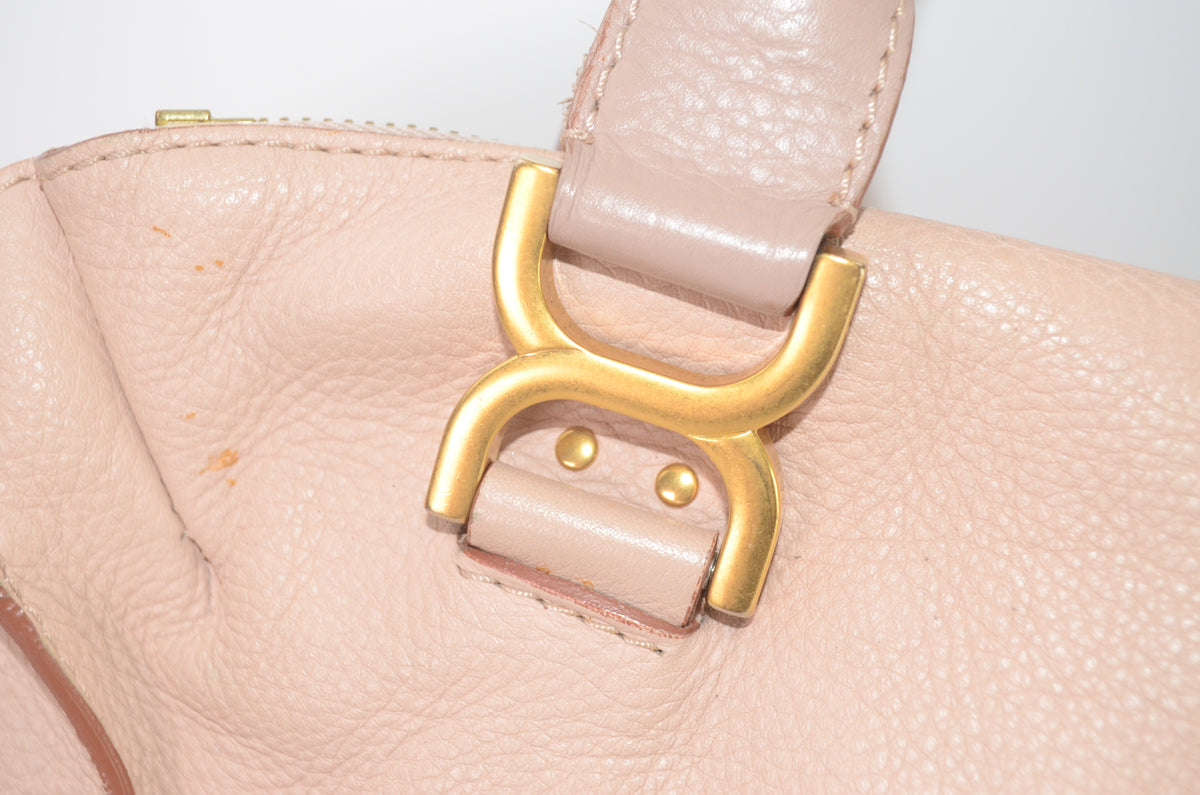 Chloé Marcie Leder Handtasche Puderrosa