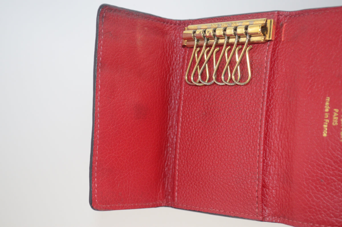 Louis Vuitton Multiclés 6 Schlüssel Etui Monogram Empreinte Rot
