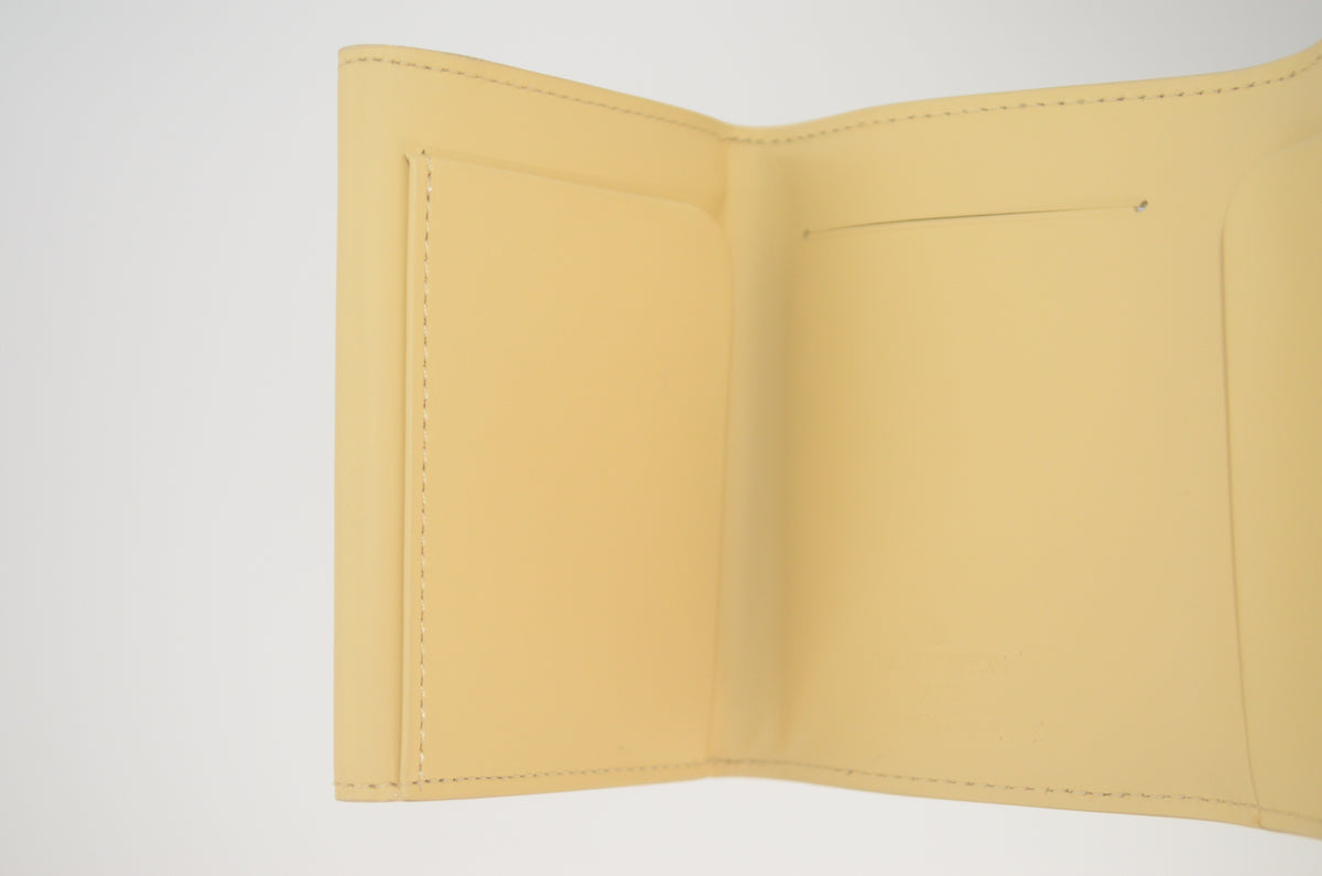 Louis Vuitton Porte-Monnaie Elastique Epi Leder Vanilla