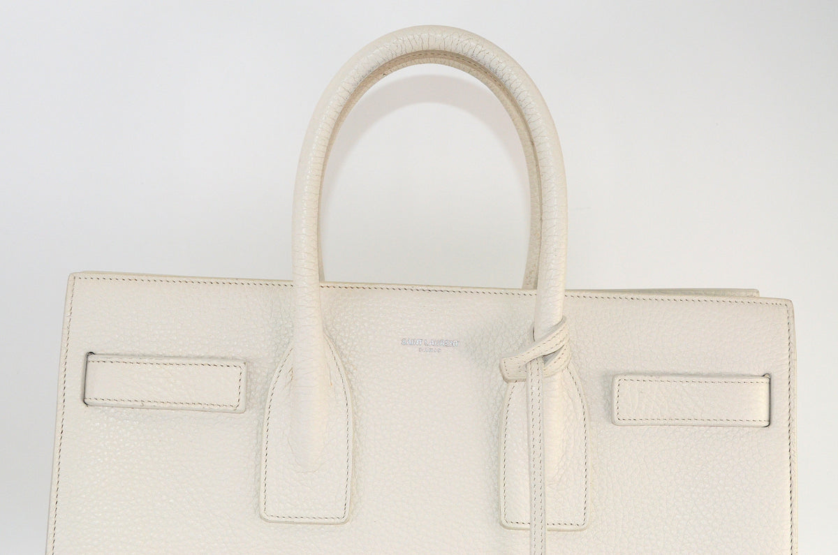 Saint Laurent Sac de Jour Handtasche Weiß