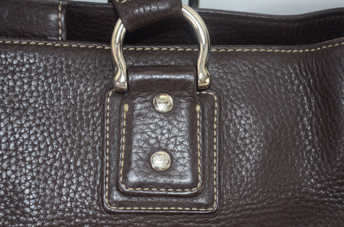 MCM Leder Tote Bag Braun